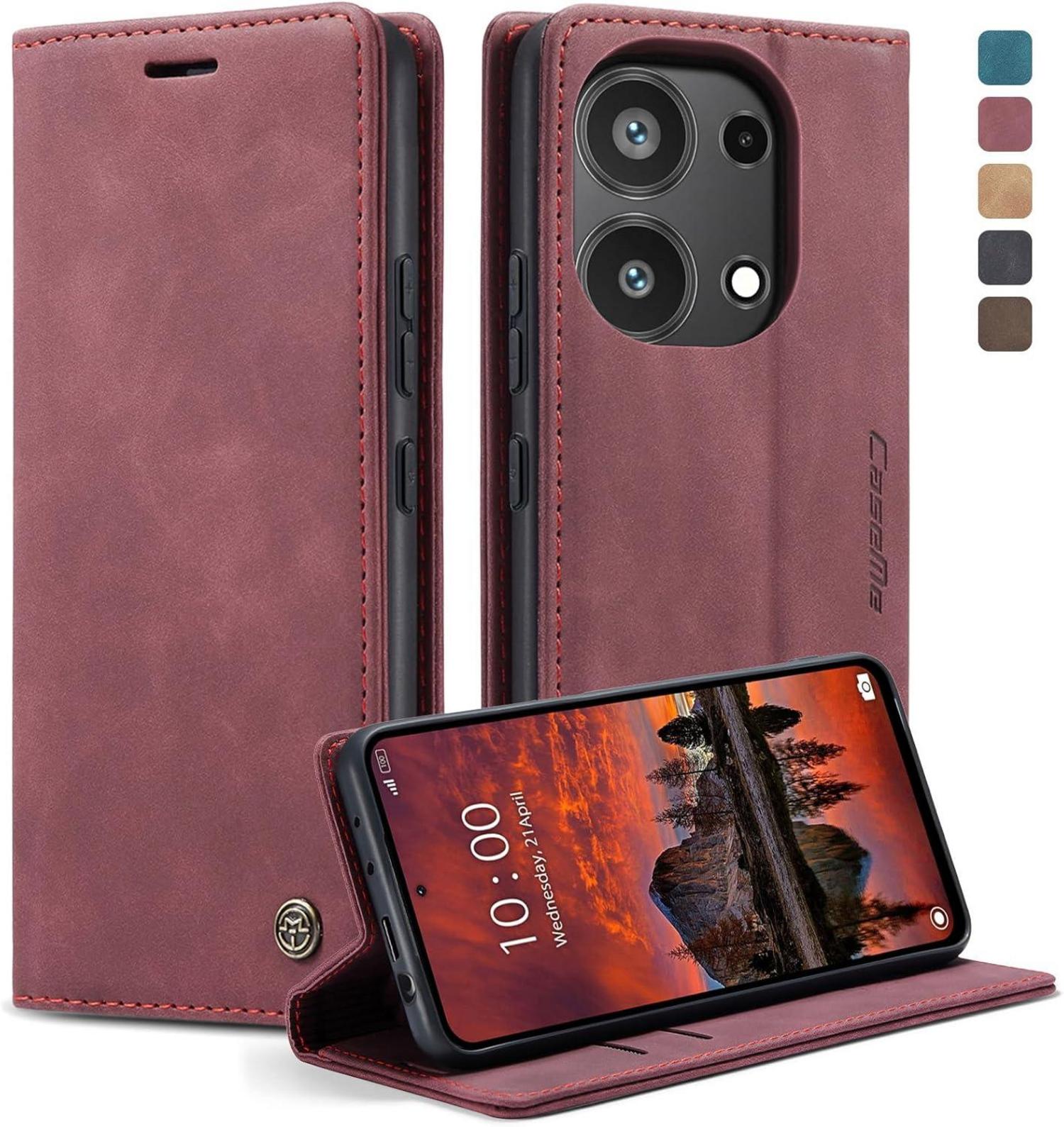 Xiaomi Redmi Note 13 Pro 4G Handyhülle Leder Klapphülle Magnet