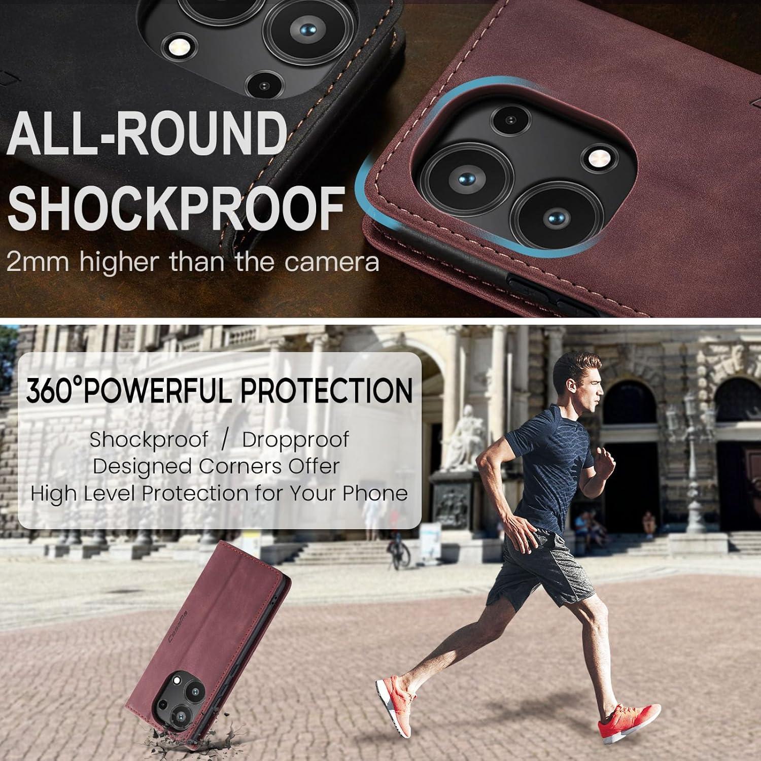 Handyhülle für Xiaomi Redmi Note 13 Pro 4G Premium Leder Flip Case