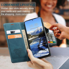 Xiaomi Redmi Note 13 Pro 4G Handyhülle Leder Klappbar Flip Case Blaugrün