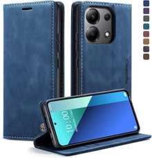 Xiaomi Redmi Note 13 4G Handyhülle Magnet Standfunktion Blau
