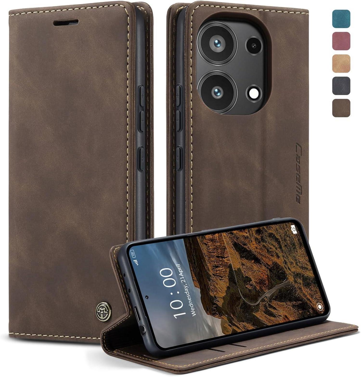Handyhülle Xiaomi Redmi Note 13 Pro 4G Premium Leder Flip Case Magnet