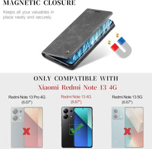 Leder Handyhülle Xiaomi Redmi Note 13 4G Klapphülle Magnet