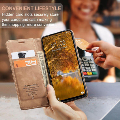 Xiaomi Redmi Note 13 Pro 4G Handyhülle Leder Flip Case Braun