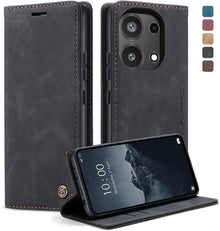 Handyhülle Xiaomi Redmi Note 13 Pro 4G Leder Schwarz Standfunktion