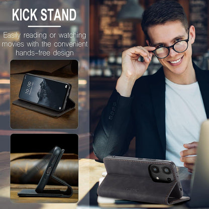Handyhülle Xiaomi Redmi Note 13 Pro 4G Leder Schwarz Standfunktion