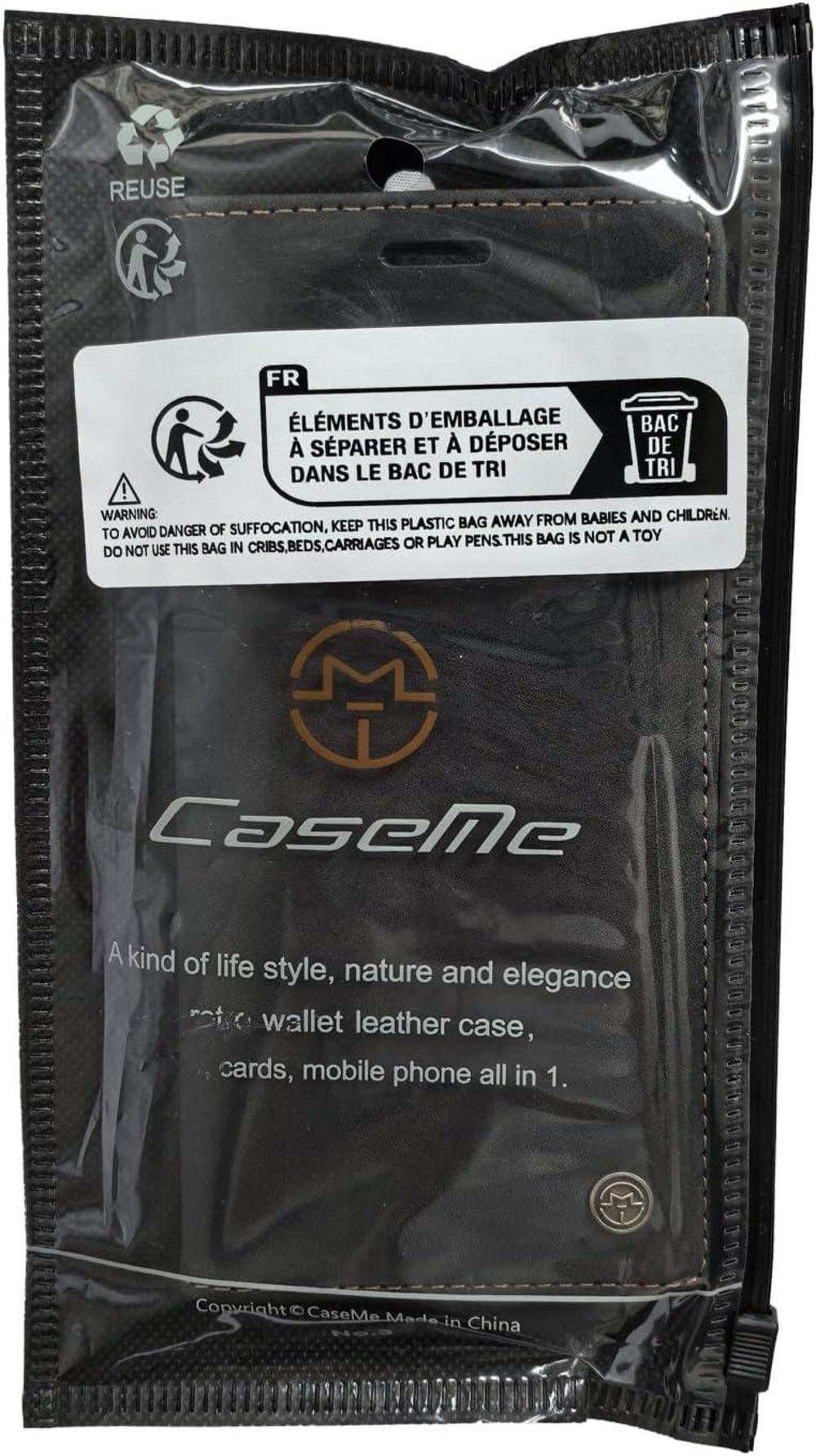 KZB Xiaomi Redmi Note 13 Pro 4G Handyhülle Premium Leder Flip Case Schwarz