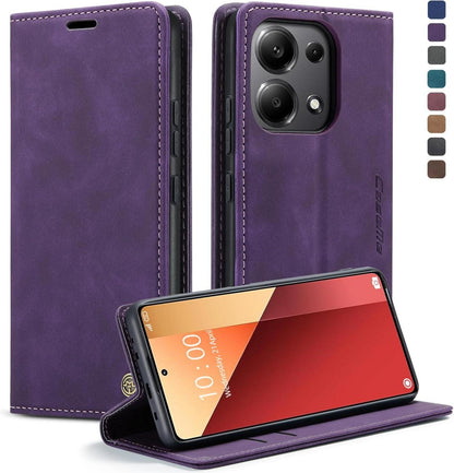 Handyhülle Xiaomi Redmi Note 13 Pro 4G Leder Klapphülle Magnet