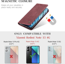 Xiaomi Redmi Note 13 4G Handyhülle Premium Lederhülle Flip