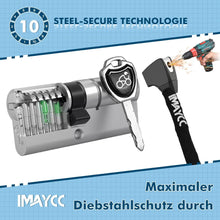 IMAYCC 8MM Fahrradschloss Hohe Sicherheit mit Schlüssel