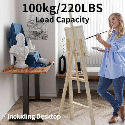 Elektrischer Schreibtisch Höhenverstellbar 120x60cm Memory Anti-Kollisions-Technologie