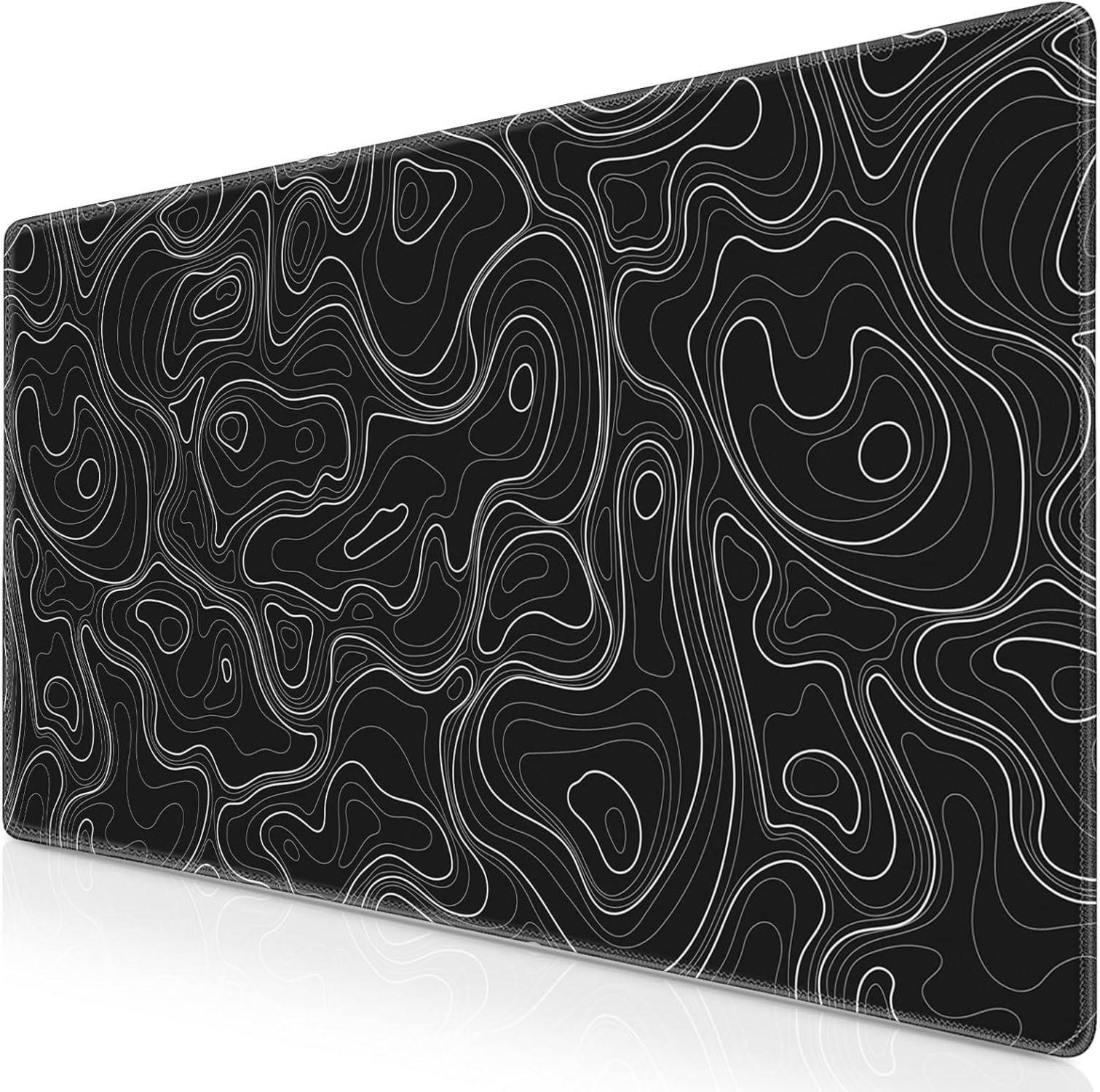 Gaming Mauspad XL 800x300mm Topographisch vernähte Kanten wasserdicht