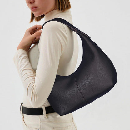 TIAASTAP Einfarbig Hobo Bag Handtasche PU Leder Damen