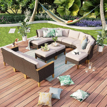 Polyrattan Lounge Set mit Cushion PRO Fabric, Wetterfest und langlebig