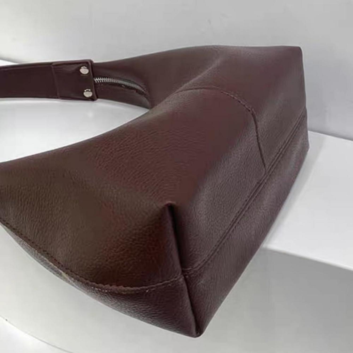 TIAASTAP Einfarbig Hobo Bag PU Leder Handtasche Damen Schultertasche
