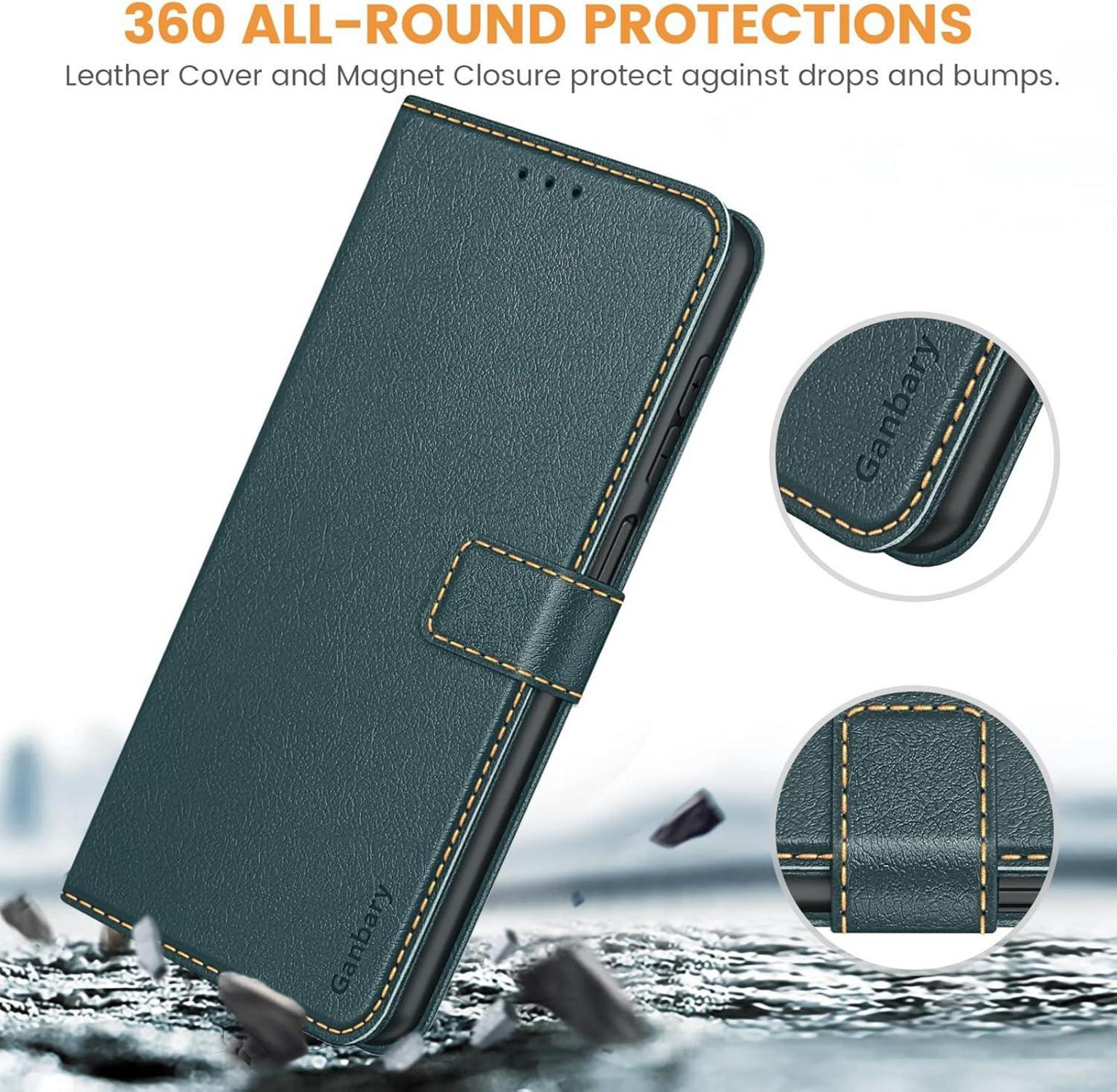 Samsung Galaxy A12 / M12 Handyhülle Leder Klapphülle Magnet Standfunktion