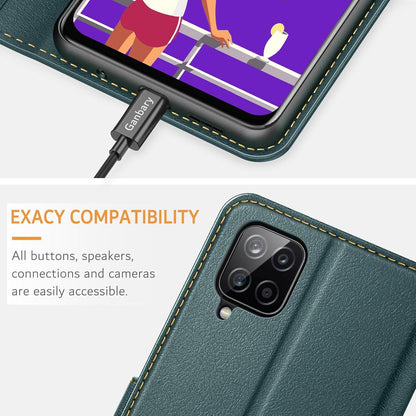 Samsung Galaxy A12 / M12 Handyhülle Leder Klapphülle Magnet Standfunktion