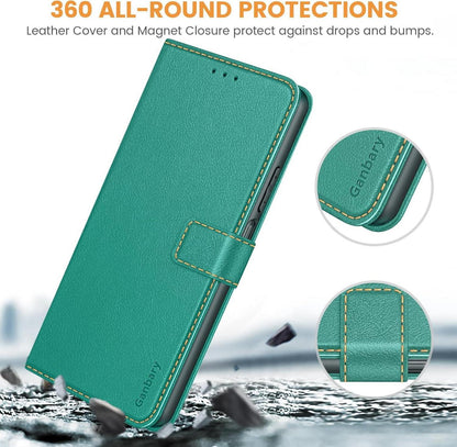 Samsung Galaxy A25 5G Handyhülle - Premium Leder Klapphülle mit Kartenschlitzen