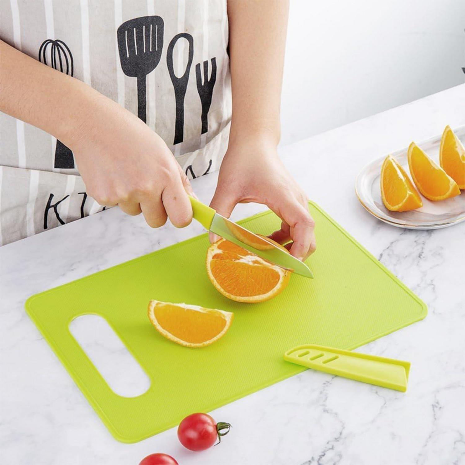 5er Set Kunststoff Schneidebrett Rutschfest Spülmaschinenfest BPA Frei 29x19cm