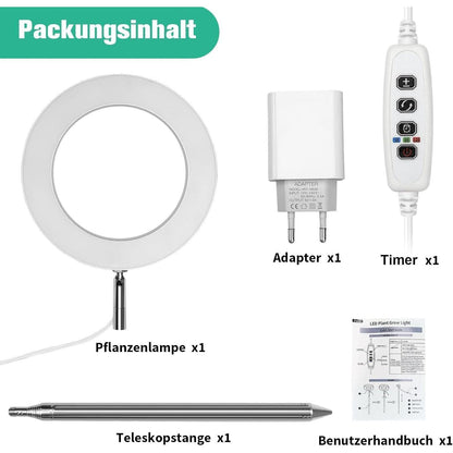 Pflanzenlampe LED Vollspektrum Grow Lampe Höhenverstellbar
