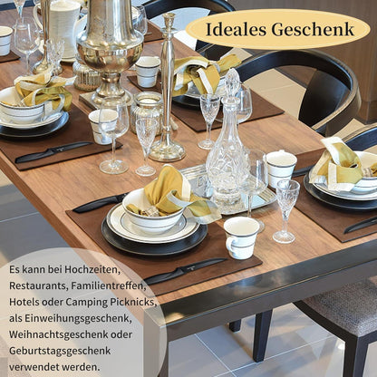 6-teiliges Steakmesserset mit Wellenschliff – Scharfes Profi Besteck