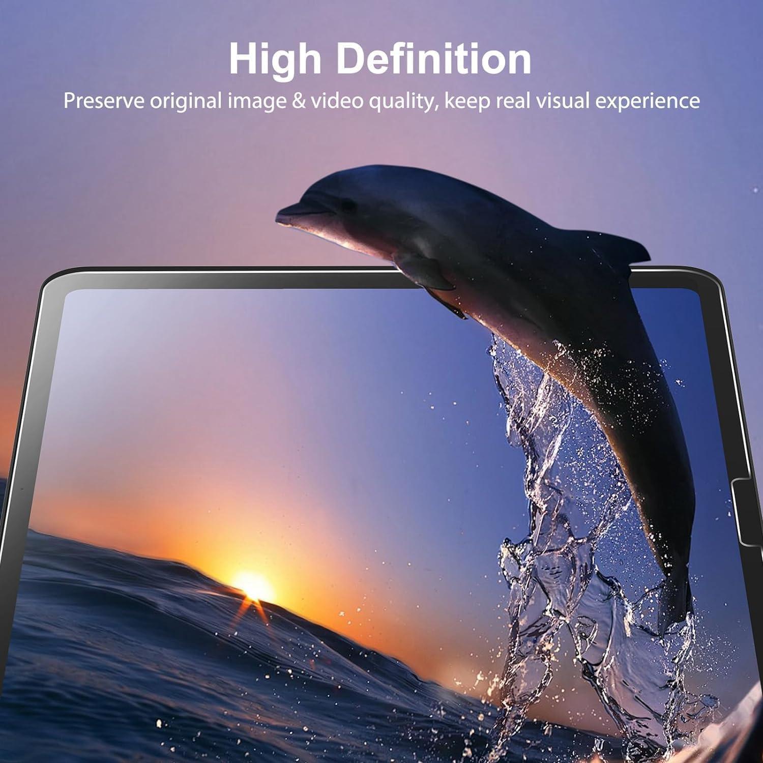Panzer Schutz Glas iPad Air 13 Zoll 2024 Pro 13 Zoll M4, 2 Stück 9H Härte Schutzfolie