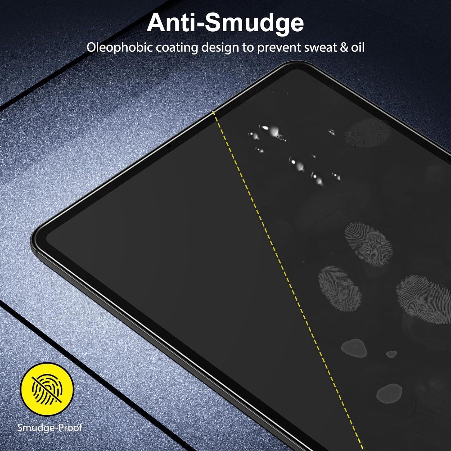 Panzer Schutz Glas iPad Air 13 Zoll 2024 Pro 13 Zoll M4, 2 Stück 9H Härte Schutzfolie