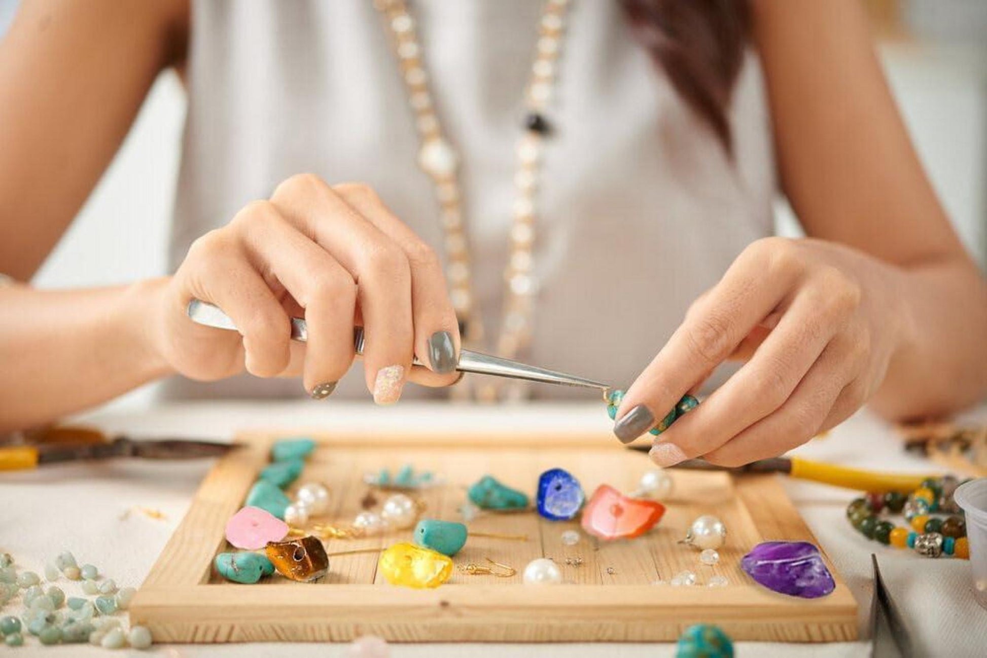 Grüner Malachit Kristall Perlen Steinperlen 400 Stück DIY Schmuck