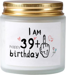 40. Geburtstag Lavendel-Duftkerzen im Glas - Geschenk Frauen