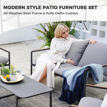 Grand patio 4 Sitzer Gartenmöbel-Set mit Kissen und Tisch