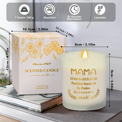 Duftkerzen Set Lavendelglas Muttertag Geburtstagsgeschenk