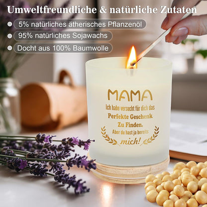 Duftkerzen Geschenkset Lavendel Muttertagsgeschenk Sojawachs