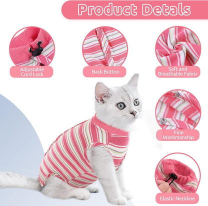 Katzenbody Postoperative Kleidung Op-Wunden Katzen XS Rosa