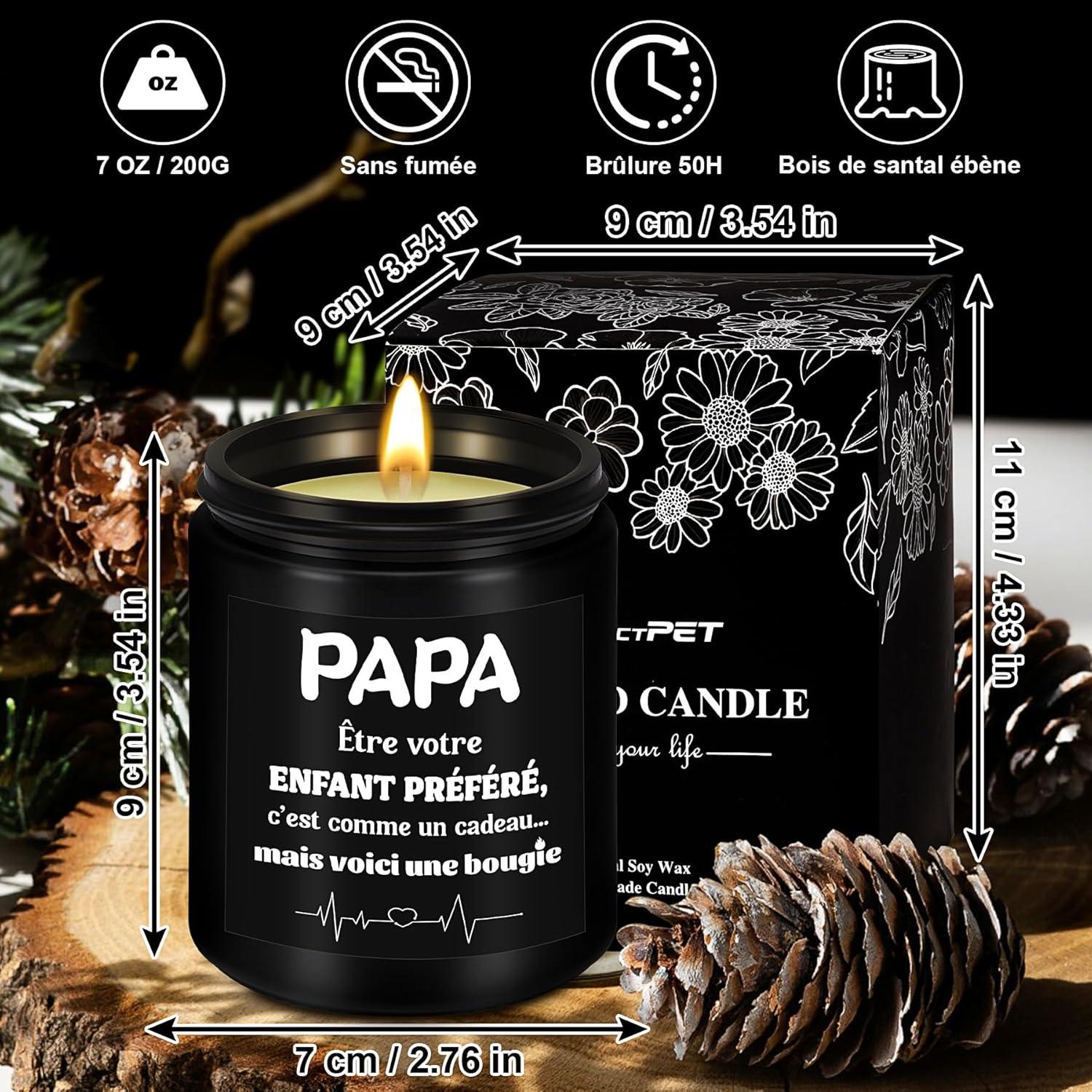 Duftkerzen Vatertag Papa Geburtstag Weihnachten Männer Sandelholz