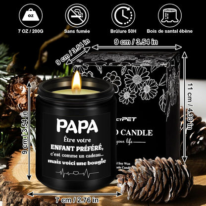 Duftkerzen Vatertag Papa Geburtstag Weihnachten Männer Sandelholz