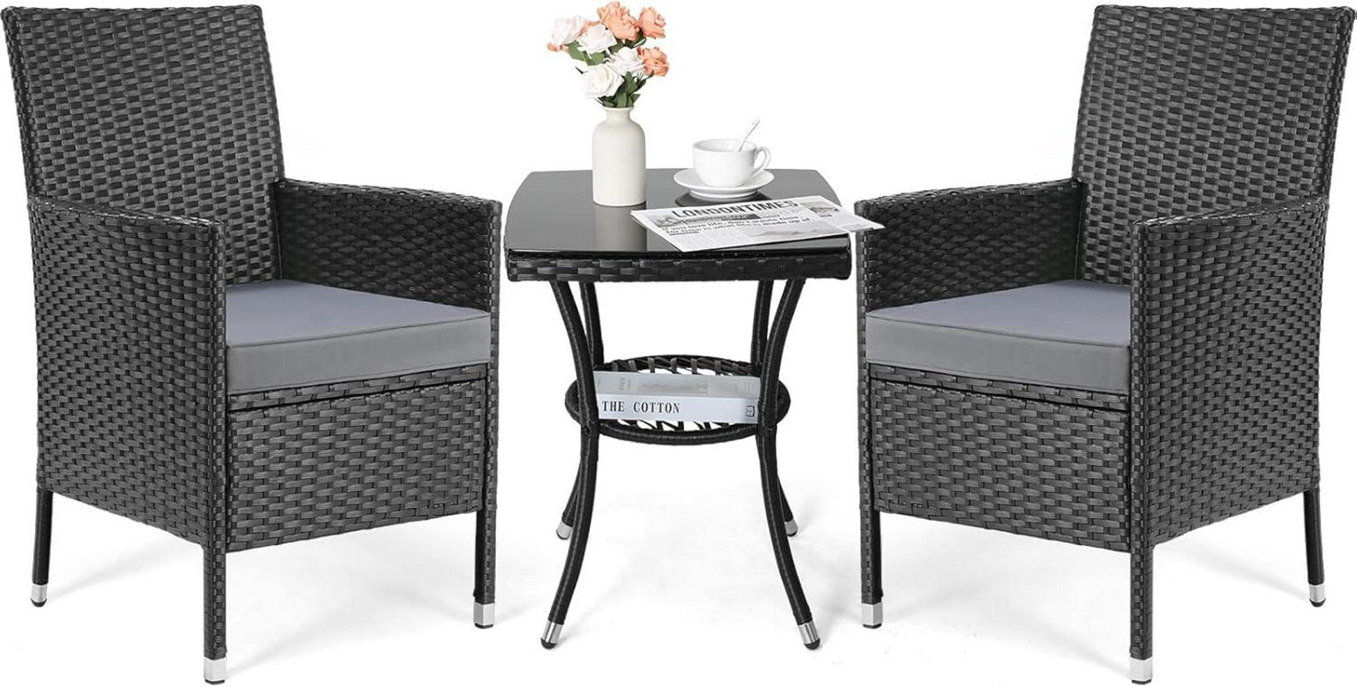 Balkonmöbel Set Rattan Lounge Gartenmöbel Balkon Terrasse