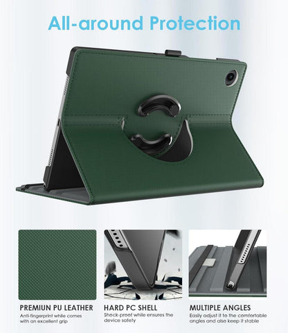 TiMOVO Drehbare Hülle Samsung Galaxy Tab A9+/A9 Plus 11 Zoll 2023 - Armee Grün