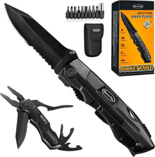 Multitool Klappmesser 9-in-1 Schraubendreher Zange Taschenmesser