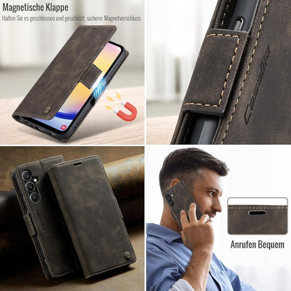 Samsung Galaxy A25 5G Handyhülle Klapphülle RFID Schutz Standfunktion Kartenfach Tasche