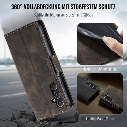 Samsung Galaxy A25 5G Hülle Klappbar PU Leder RFID Schutz Magnet Kartenfach