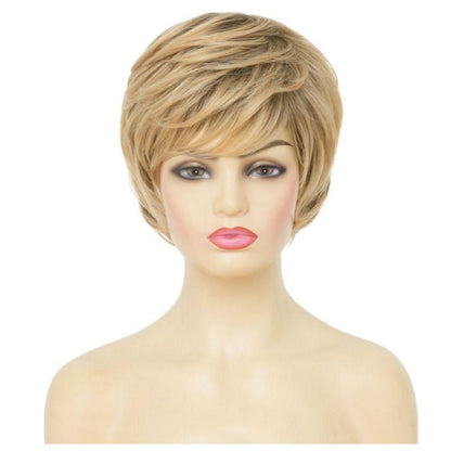 Blonde Pixie Cut Perücke – Kurz, Schichtig, Hitzebeständig