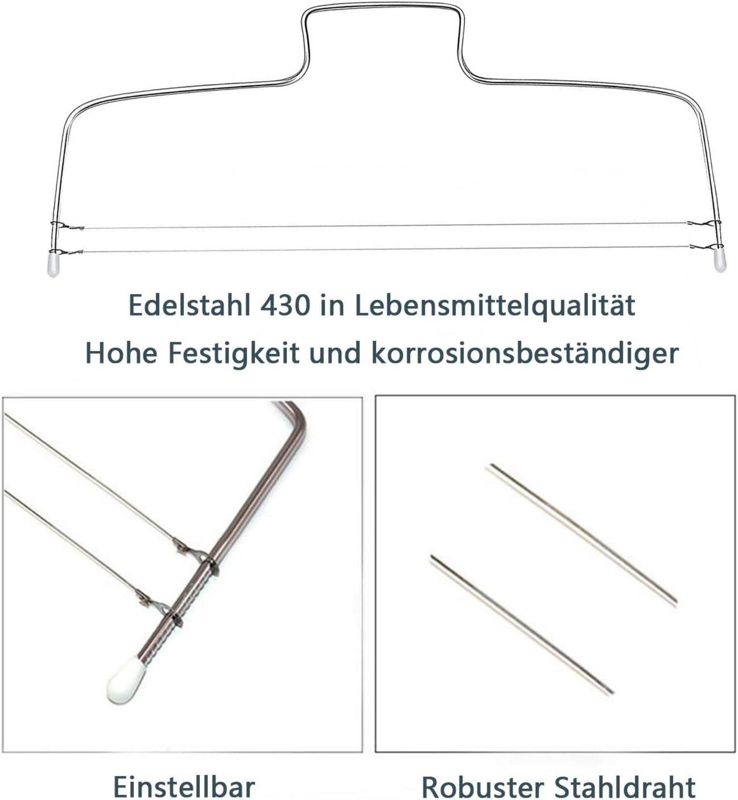 Tortenschneider Kuchenschneider mit 2 Gezahnten