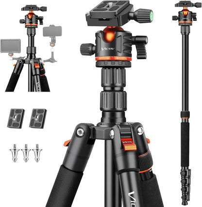 Kamera Stativ 200cm 2-in-1 mit Panorama Kugelkopf