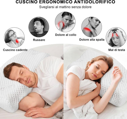 LAMB 2024 Memory Foam Nackenkissen Höhenverstellbarer Bezug