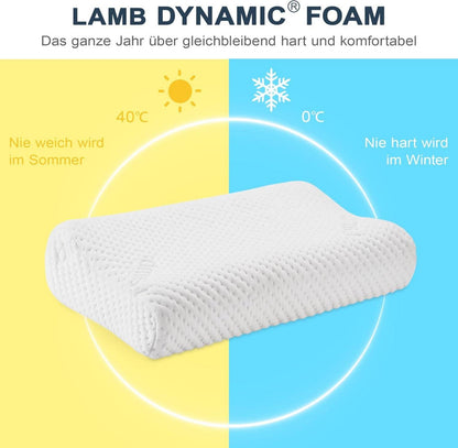 Orthopädisches Nackenkissen 2024 Höheneinstellbar Memory Foam 60x36cm