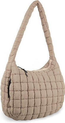 Gesteppte Umhängetasche Puffer Tote Bag Einfarbig Puffy Crossbody