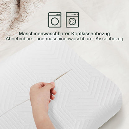 LAMB Memory Foam Kissen Nackenstützkissen Höhenverstellbar 60 x 36 cm