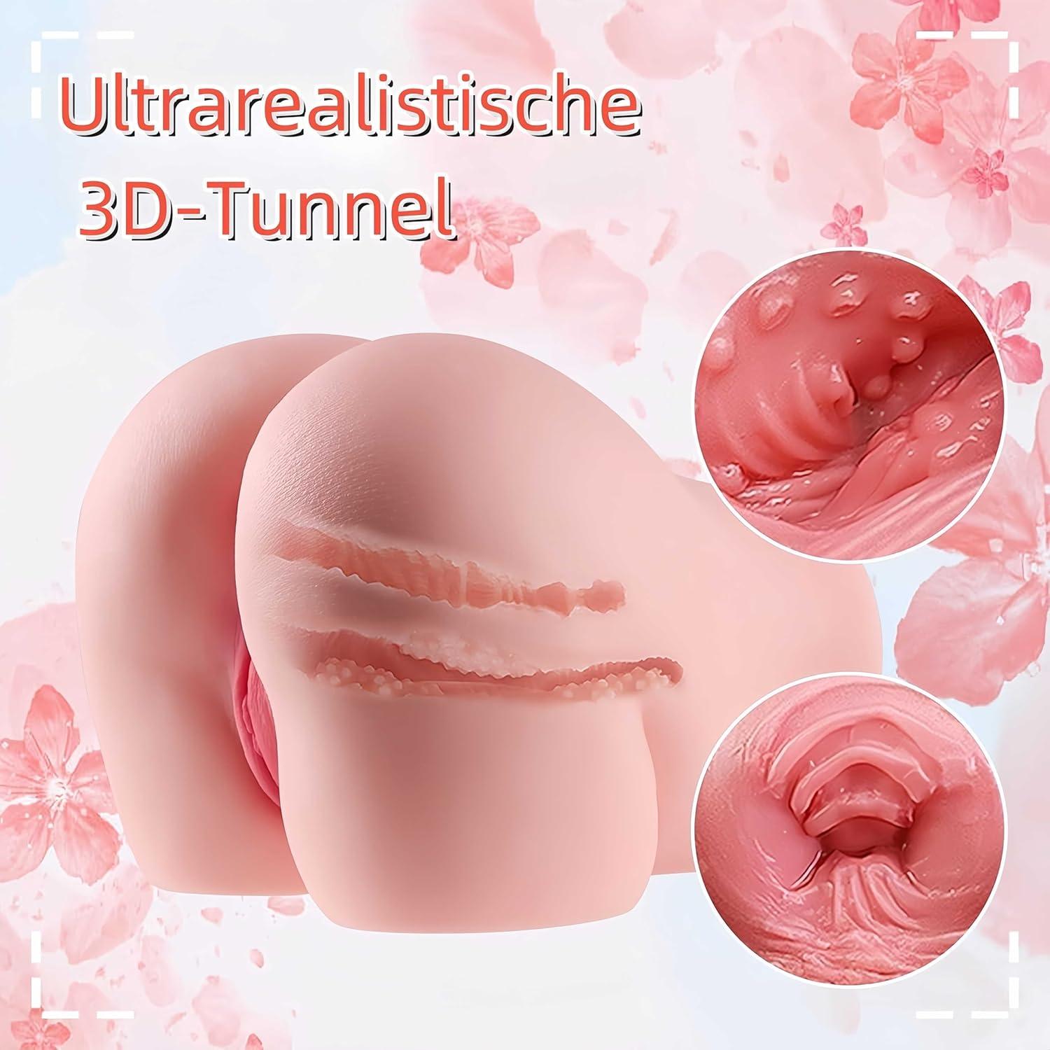 Masturbator Taschenmuschi für Männer 3D Simulation Sexspielzeug