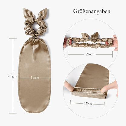 LilySilk Seide Schlafmütze Haarband 2-in-1 100% Maulbeerseide Kaffee
