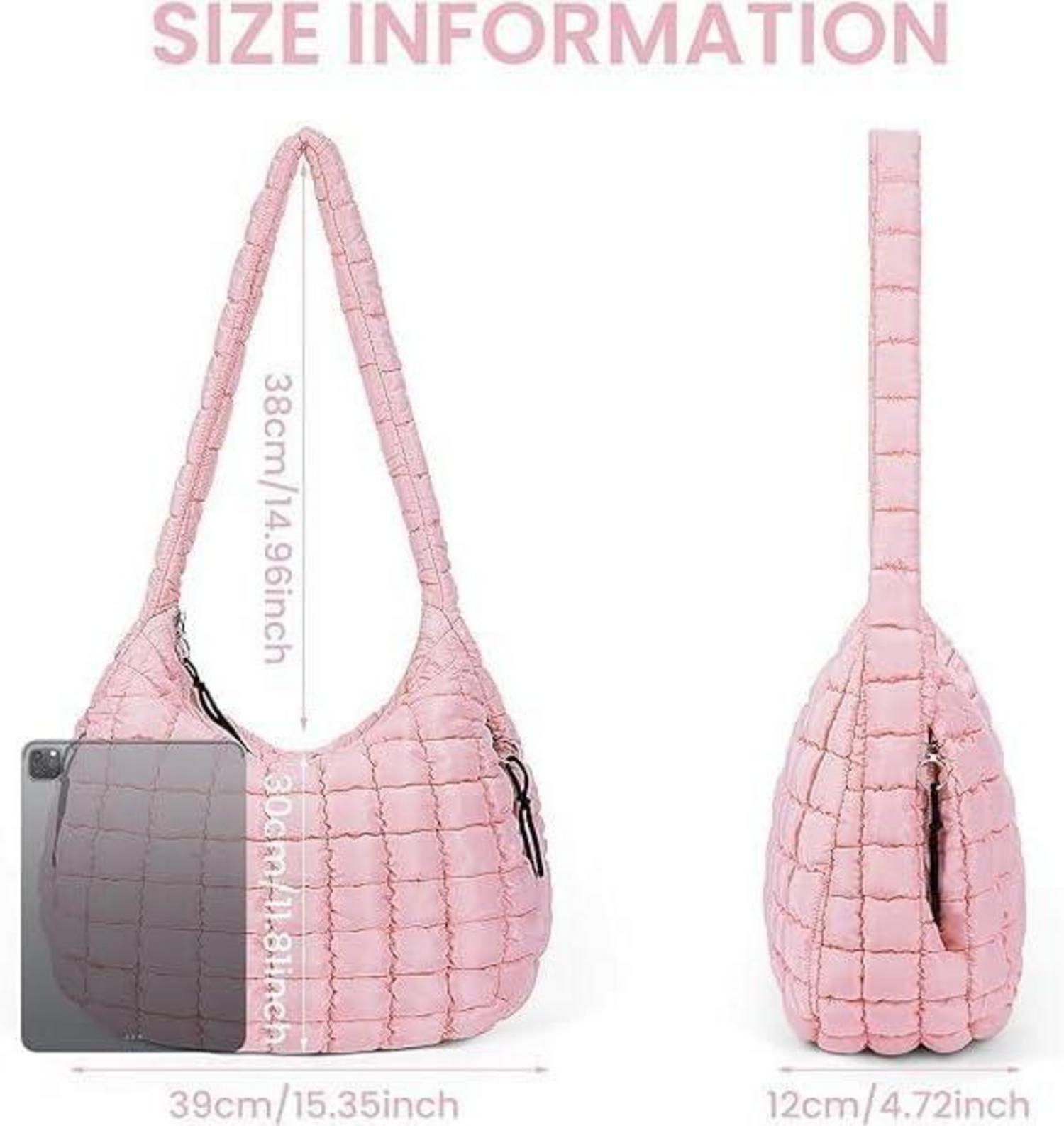 Gesteppte Umhängetasche Puffer Tote Bag Damen Crossbody Stepptasche