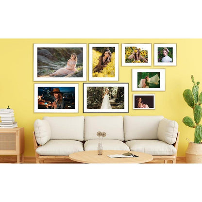 Bilderrahmen Aluminium Gold 30x40cm mit Acrylglas - Modernes